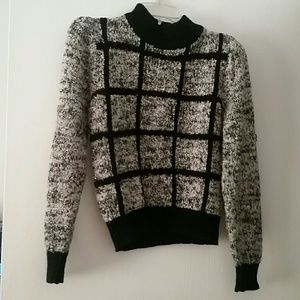 Woman's Black and Gray Sweater